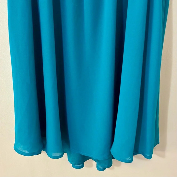 Lost April| Cute Green Caged Back Strappy Summer Dress Mini Skirt Sz M - Picture 3 of 9